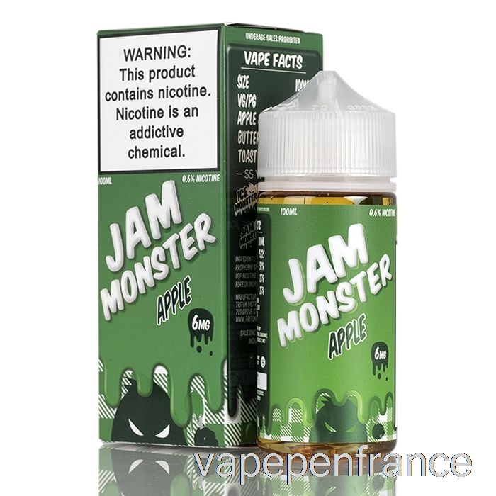 Pomme - Confiture Monstre - Stylo Vape 100ml 6mg